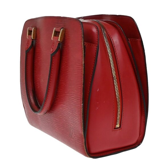 LOUIS VUITTON LV Logo Pont Neuf Hand Bag Epi Leather Red France - Picture 4 of 16